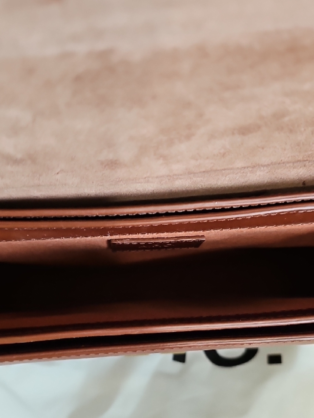A.P.C. Chestnut Brown Leather Crossbody with Gold Hardware - Picture 5 of 10